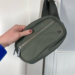 Lululemon Wunderlust Gray Sage‎ Green Belt Bag OS